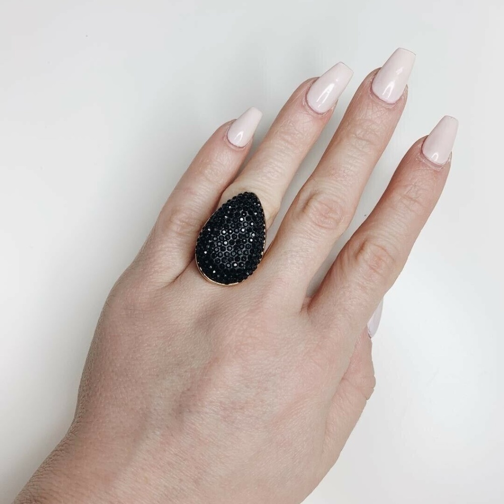 Gold and Black Fashion Ring